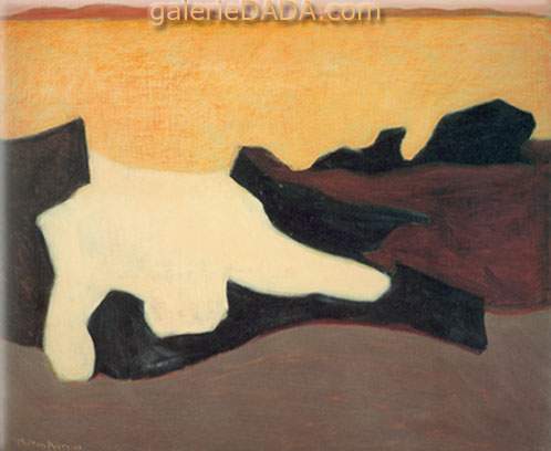 Milton Avery Puesta del sol reproduccione de cuadro