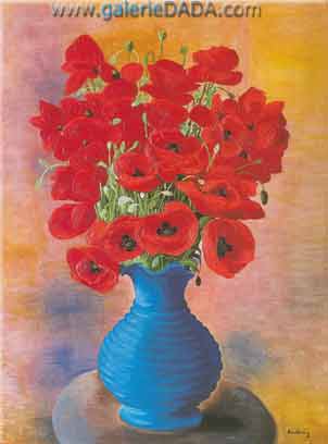 Moise Kisling Coquelicots reproduccione de cuadro