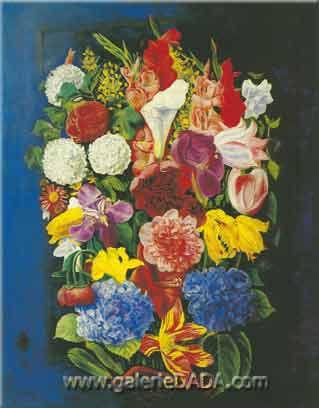 Moise Kisling Flores reproduccione de cuadro