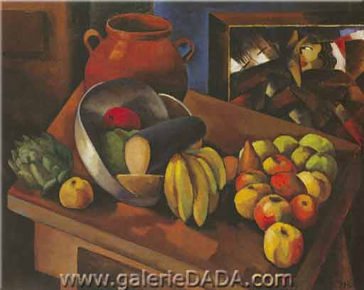 Moise Kisling Todavia vive con fruta reproduccione de cuadro