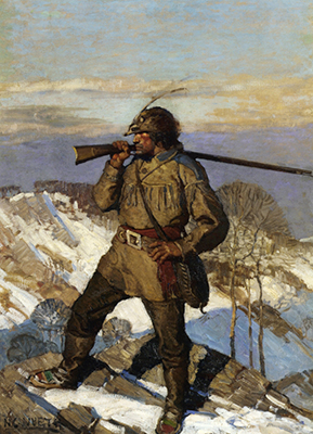 N.C. Wyeth El Frontiersman reproduccione de cuadro