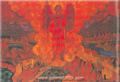 Nicholas Roerich El ángel de Last reproduccione de cuadro