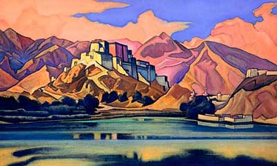 Nicholas Roerich Lhasa reproduccione de cuadro