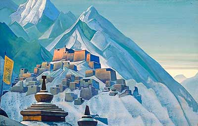 Nicholas Roerich Tibet. Himalaya reproduccione de cuadro