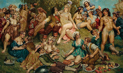 Norman Lindsay Pirates reproduccione de cuadro