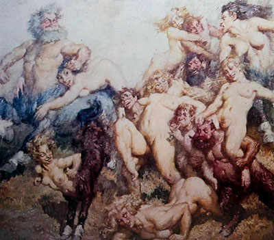 Norman Lindsay SiroccoCity in California USA reproduccione de cuadro