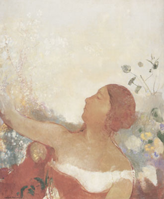 Odilon Redon Ofelia. reproduccione de cuadro