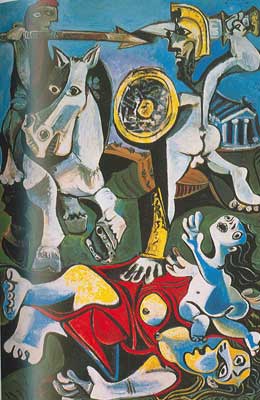 Pablo Picasso El secuestro de las mujeres Sabine reproduccione de cuadro