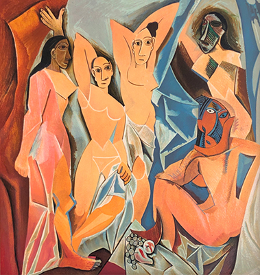 Pablo Picasso Les Demoiselles Davignon reproduccione de cuadro