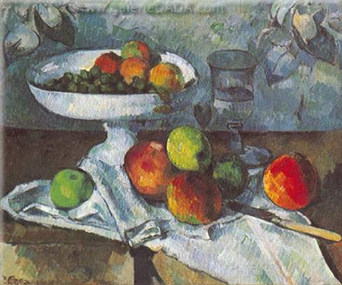 Paul Cezanne Still - Life with Compotier reproduccione de cuadro