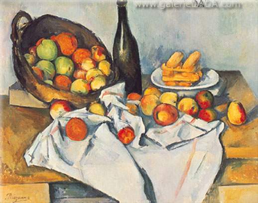 Paul Cezanne Todavía - Vida con cesta de manzanas reproduccione de cuadro