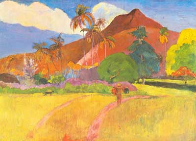 Paul Gauguin Paisaje tahiciano reproduccione de cuadro