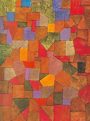 Paul Klee Aldea de montaña (otoñal) reproduccione de cuadro