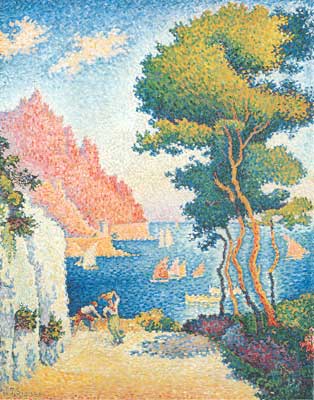 Paul Signac Capo di Noli reproduccione de cuadro