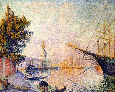 Paul Signac El Dogana reproduccione de cuadro