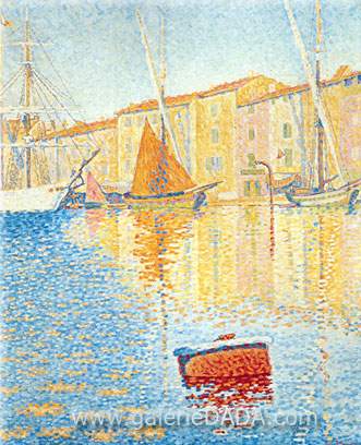 Paul Signac La boya roja Saint Tropez reproduccione de cuadro