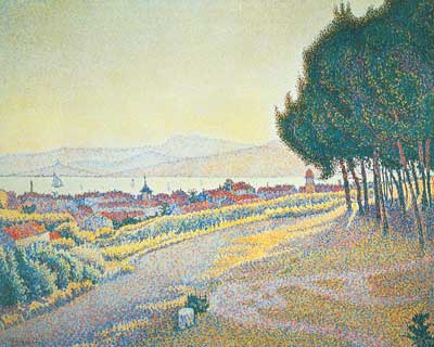 Paul Signac La ciudad de Sunset, Saint Tropez reproduccione de cuadro