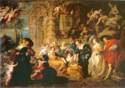 Peter Paul Rubens El Jardín del Amor reproduccione de cuadro