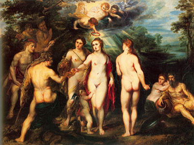 Peter Paul Rubens La sentencia de París reproduccione de cuadro