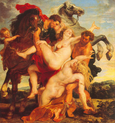 Peter Paul Rubens La violación de las hijas de Leucippus reproduccione de cuadro