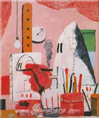 Philip Guston El estudio reproduccione de cuadro