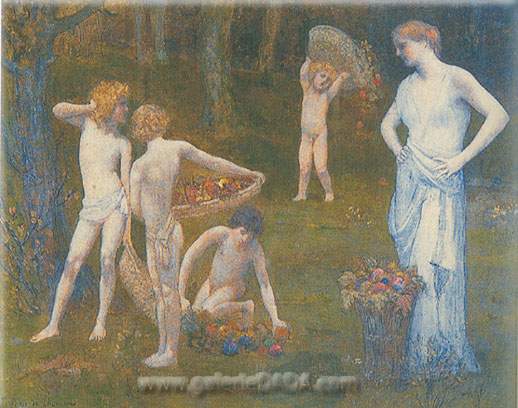 Pierre Puvis de Chavannes Otoño reproduccione de cuadro