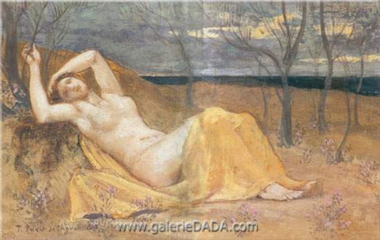 Pierre Puvis de Chavannes Tamaris. kgm reproduccione de cuadro