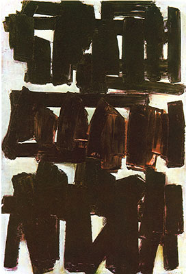 Pierre Soulages Pintura 20 de noviembre de 1956 reproduccione de cuadro