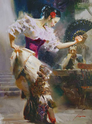 Pino Daeni Dancer reproduccione de cuadro