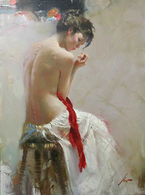 Pino Daeni Pureza reproduccione de cuadro