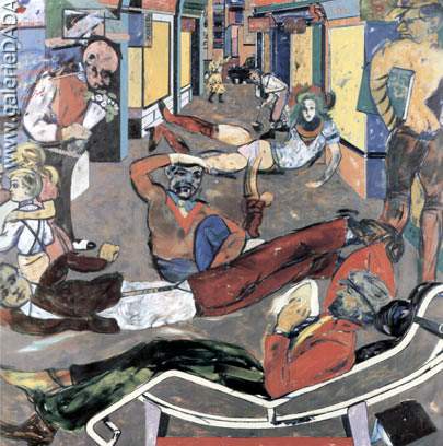 R.B. Kitaj Cecil Ct London WC2 (Los refugiados) reproduccione de cuadro