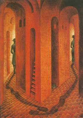 Remedios Varo Adiós. reproduccione de cuadro