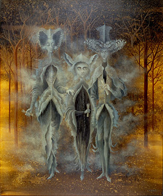 Remedios Varo AuroraCity in California USA reproduccione de cuadro