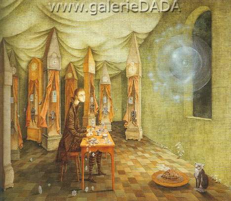 Remedios Varo El relojero reproduccione de cuadro