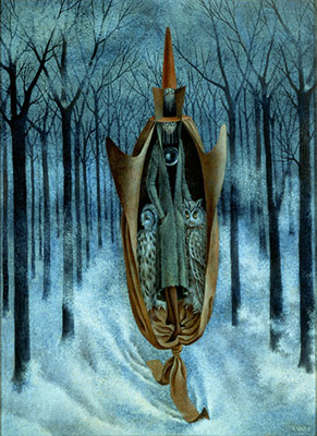 Remedios Varo Esquí reproduccione de cuadro