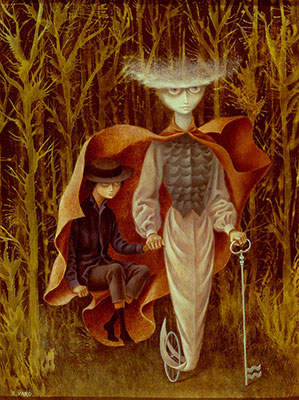 Remedios Varo Hacia Acuario reproduccione de cuadro