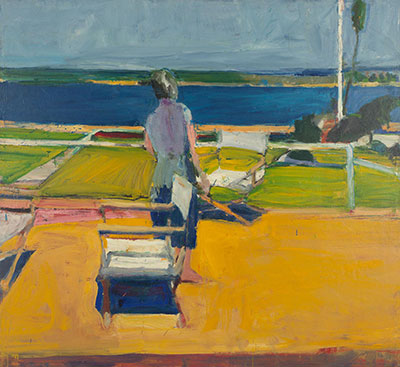 Richard Diebenkorn Figura en un porche reproduccione de cuadro