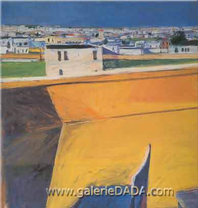 Richard Diebenkorn Porche amarillo reproduccione de cuadro