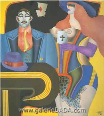 Richard Lindner As de tréboles reproduccione de cuadro