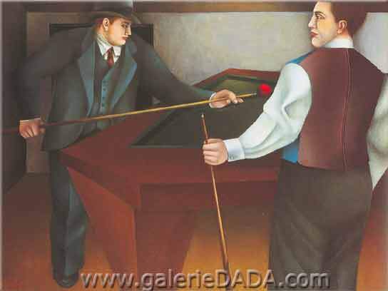 Richard Lindner El Billiard reproduccione de cuadro