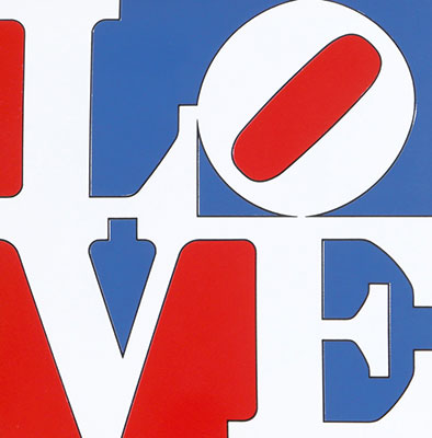 Robert Indiana Amor americano reproduccione de cuadro