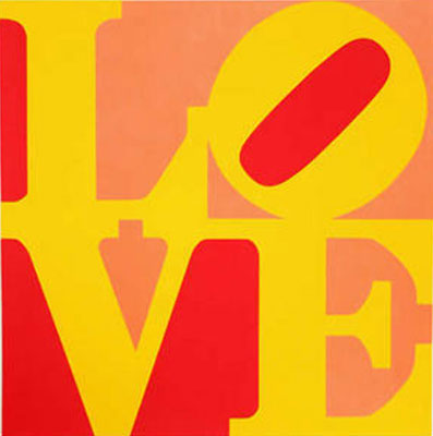 Robert Indiana Amor reproduccione de cuadro