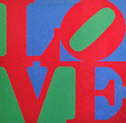 Robert Indiana Helioterapia Amor reproduccione de cuadro