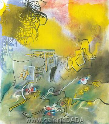 Roberto Matta Elasticita du risibles reproduccione de cuadro