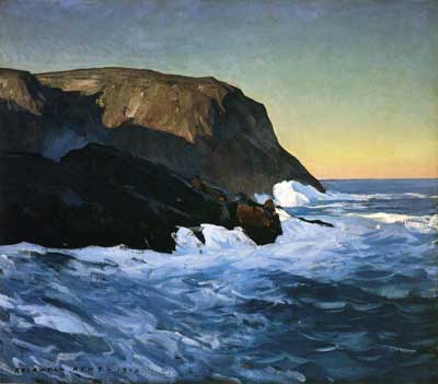 Rockwell Kent Cabezas y mar reproduccione de cuadro