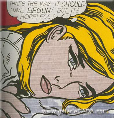 Roy Lichtenstein Sin esperanza reproduccione de cuadro