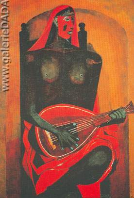 Rufino Tamayo Mask rojo reproduccione de cuadro