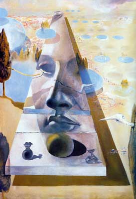 Salvador Dali Aparición de la Visage de Afrodita reproduccione de cuadro