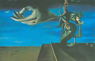 Salvador Dali La mano - remordimiento reproduccione de cuadro