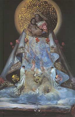 Salvador Dali La Virgen de Guadalupe reproduccione de cuadro